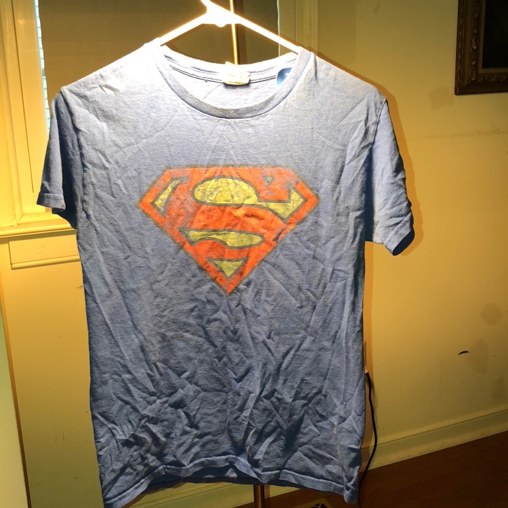 Vintage Royal Blue Superman Christ T-Shirt